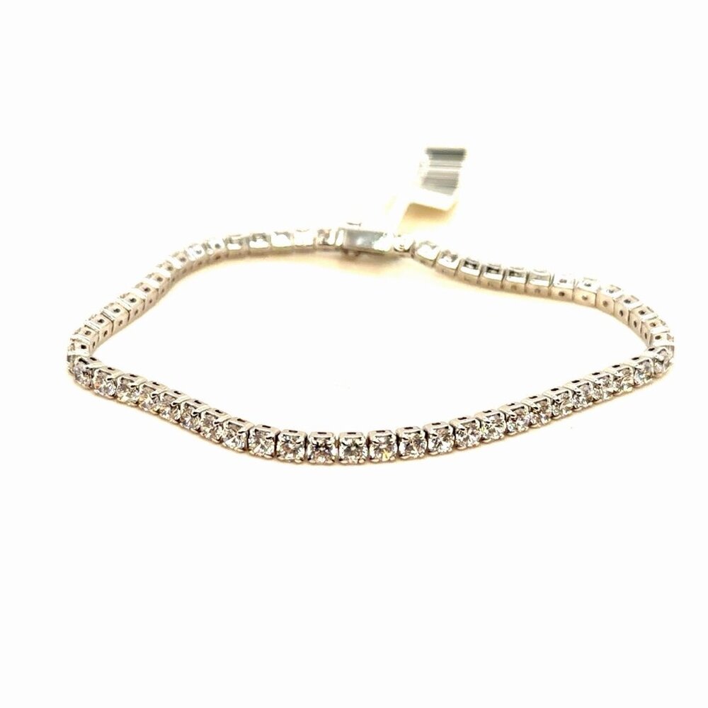 925 Silver Simulated‎ Diamonds Tennis Bracelet